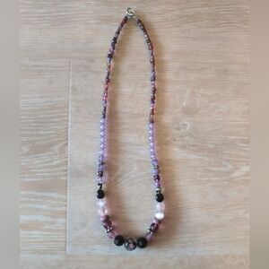 Elegant Purple Beaded Necklace